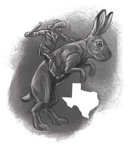 The Jack Rabbit King of Odessa, Texas.